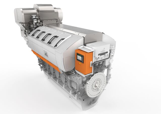 Wärtsilä 31 diesel marine engine technical rendering